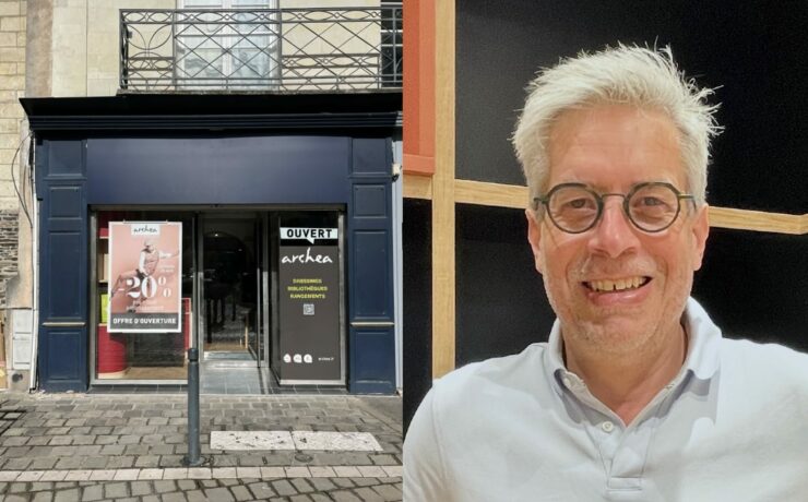 Archea a ouvert un magasin à Angers (49), dirigé par Christophe Lanoës, ancien professionnel de l’industrie de la mousse engagé dans un projet de reconversion vers l’entrepreneuriat. Implanté en centre-ville, ce point de vente vise un chiffre d’affaires de 300 000 euros dès sa première année, avec, en parallèle, une stratégie de développement progressif de son équipe.