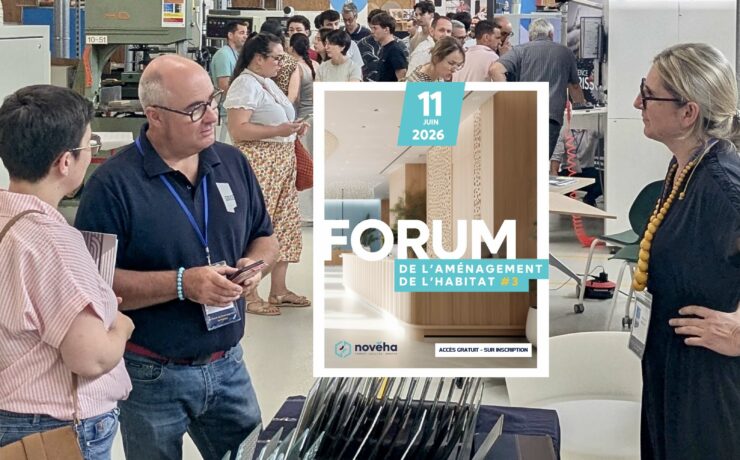 Novéha organisera le 11 juin prochain la 3e édition de son “Forum de l’Aménagement de l’Habitat”. Ce rendez-vous professionnel réunira des acteurs de l’agencement, du design et de l’innovation, autour d’espaces d’exposition, d’ateliers techniques et de rencontres sectorielles. Accessible gratuitement sur inscription, l’événement vise à favoriser les échanges entre fournisseurs, industriels, agenceurs, installateurs, architectes d’intérieur et designers.